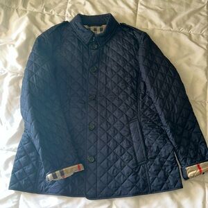 Burberry Navy Frankby Coat